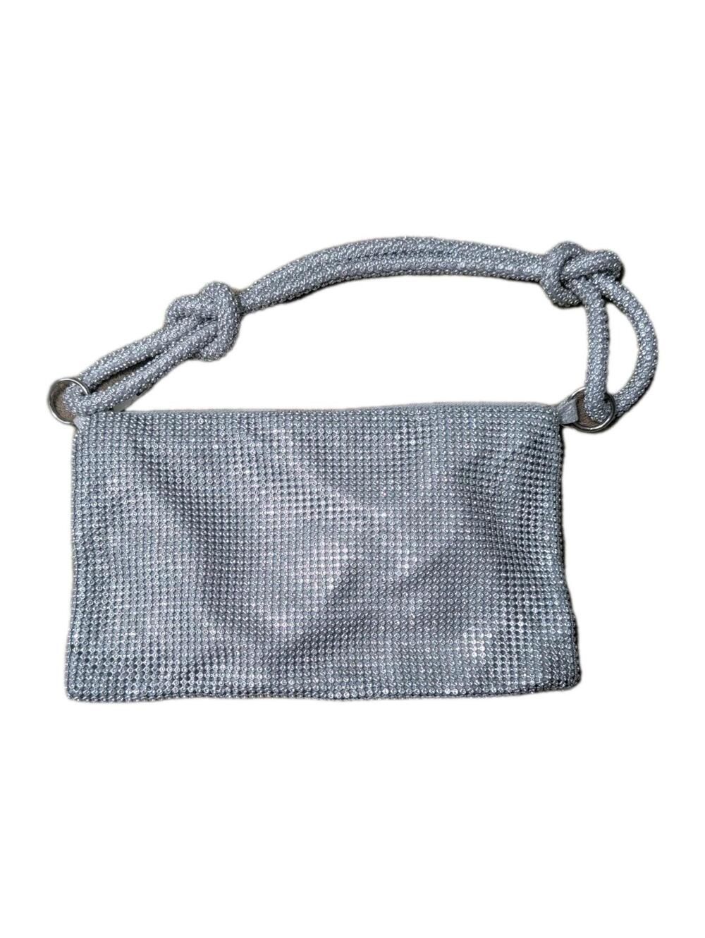 Rhinestone Evening Bag/Clutch Knotted Handle‎ 6x10